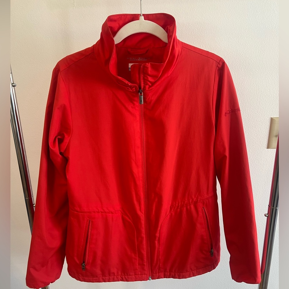 Columbia Bold Red Zip-Up Jacket
